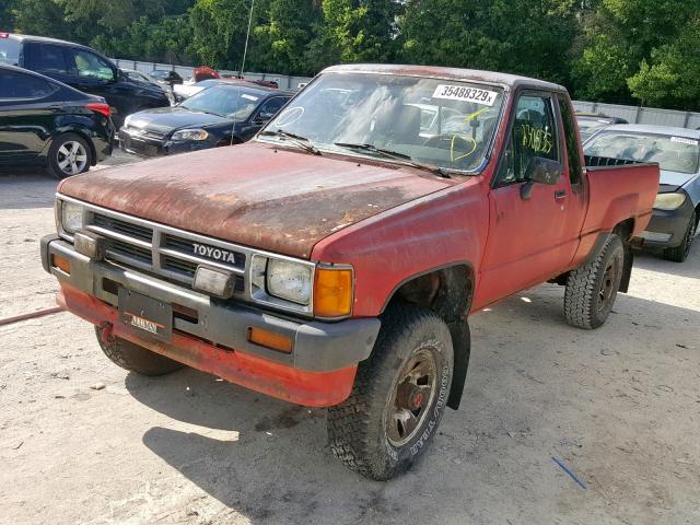 JT4RN67S4H5070120 - 1987 TOYOTA PICKUP XTR RED photo 2