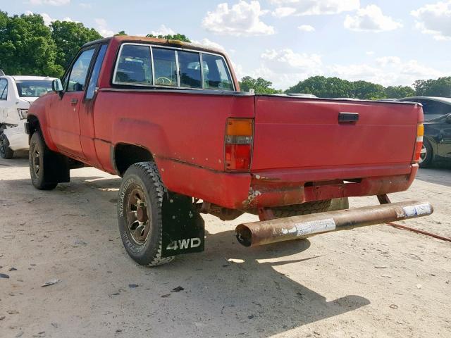 JT4RN67S4H5070120 - 1987 TOYOTA PICKUP XTR RED photo 3