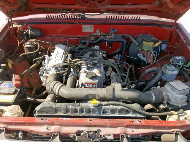 JT4RN67S4H5070120 - 1987 TOYOTA PICKUP XTR RED photo 7