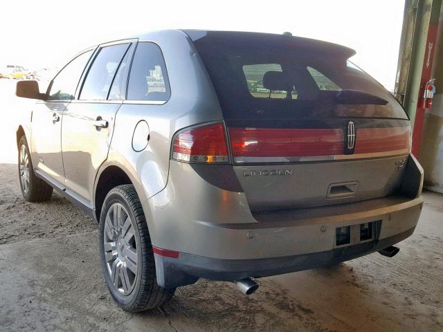 2LMDU88CX8BJ35905 - 2008 LINCOLN MKX SILVER photo 3