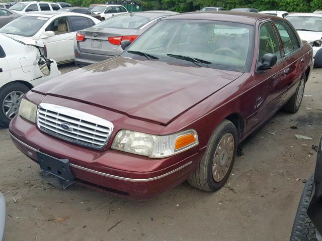 2FAHP71W75X151765 - 2005 FORD CROWN VICT BURGUNDY photo 2