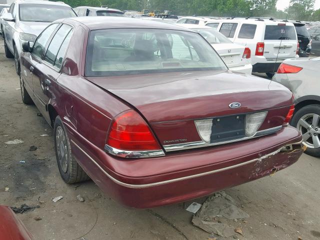 2FAHP71W75X151765 - 2005 FORD CROWN VICT BURGUNDY photo 3