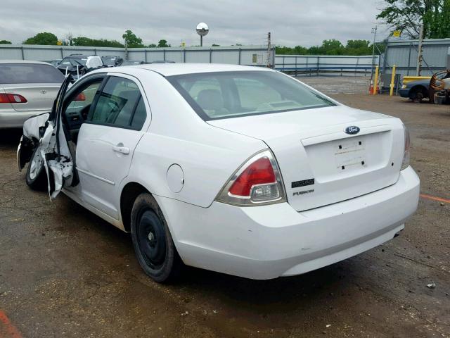 3FAHP06ZX7R108503 - 2007 FORD FUSION S WHITE photo 3