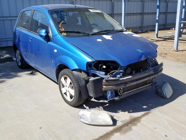 KL1TD66698B255155 - 2008 CHEVROLET AVEO BASE Blau Foto 1