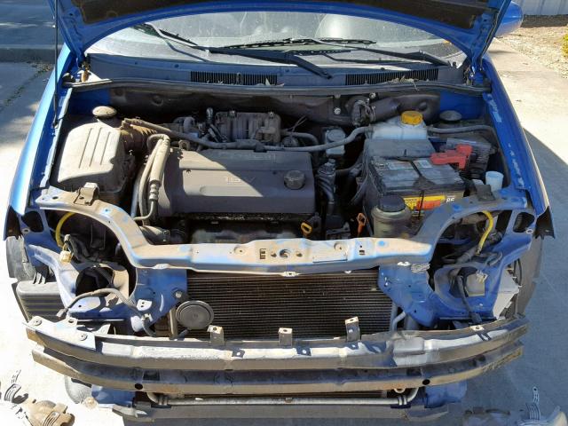 KL1TD66698B255155 - 2008 CHEVROLET AVEO BASE Blau Foto 7
