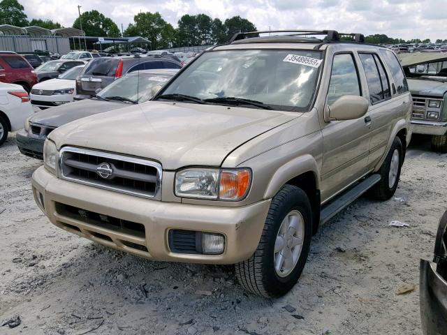 JN8DR09X61W576170 - 2001 NISSAN PATHFINDER GOLD photo 2