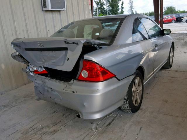 1HGEM22144L040924 - 2004 HONDA CIVIC DX V SILVER photo 4