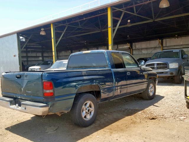 3B7HC13Y3XG116266 - 1999 DODGE RAM 1500 GREEN photo 4