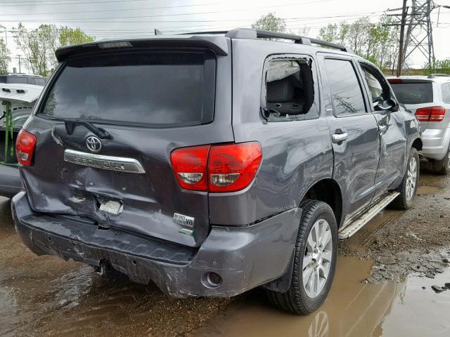 5TDJW5G16ES108044 - 2014 TOYOTA SEQUOIA LI CHARCOAL photo 4