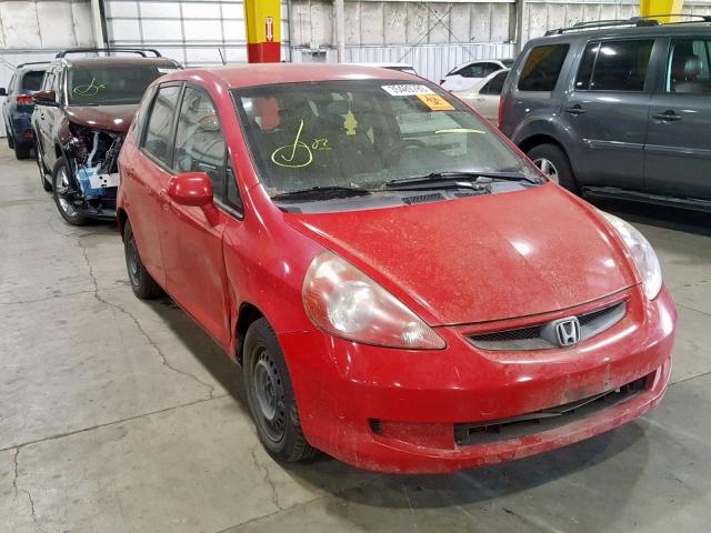 JHMGD384X8S067506 - 2008 HONDA FIT RED photo 1