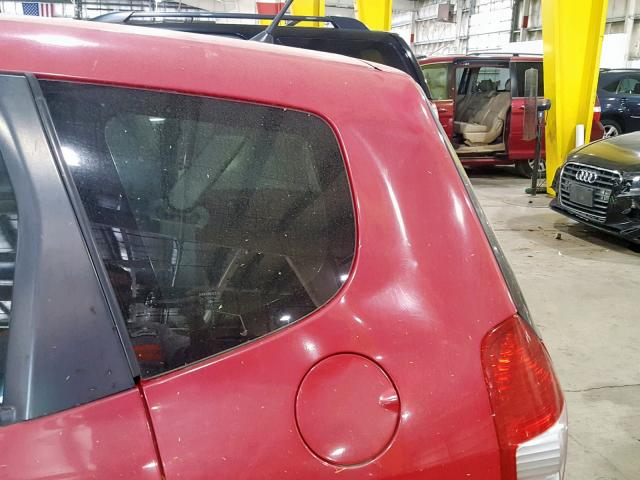 JHMGD384X8S067506 - 2008 HONDA FIT RED photo 9