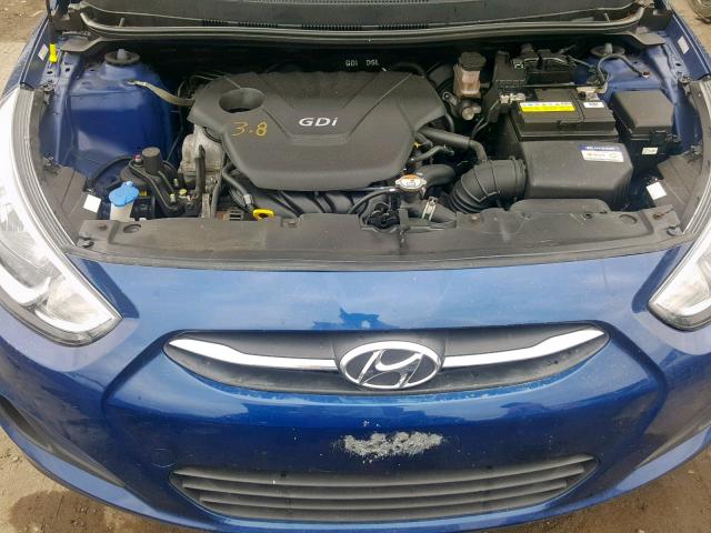 KMHCT4AE1HU168218 - 2017 HYUNDAI ACCENT SE BLUE photo 7