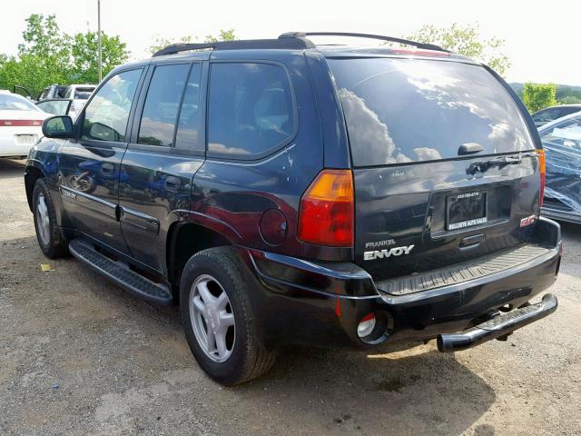 1GKDT13S742351238 - 2004 GMC ENVOY BLACK photo 3