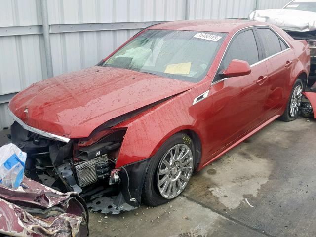 1G6DE5E57C0142812 - 2012 CADILLAC CTS LUXURY RED photo 2