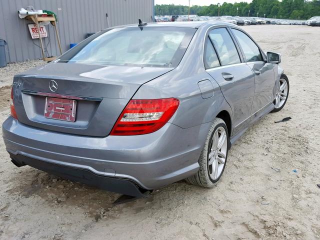 WDDGF4HB1CR221123 - 2012 MERCEDES-BENZ C 250 GRAY photo 4