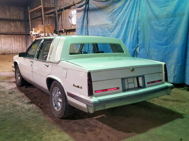 1G6CD6982G4319273 - 1986 CADILLAC DEVILLE BA WHITE photo 3