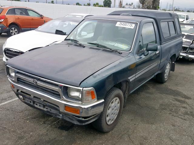 4TARN81P0RZ203994 - 1994 TOYOTA PICKUP 1/2 GREEN photo 2