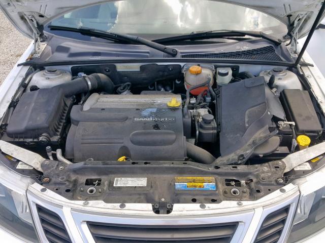 YS3FC7CYXA1620404 - 2010 SAAB 9-3 AERO WHITE photo 7