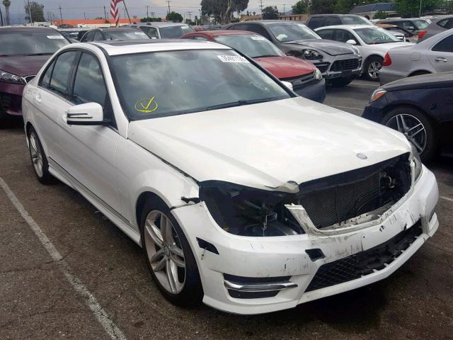 WDDGF4HB7EA932018 - 2014 MERCEDES-BENZ C 250 WHITE photo 1