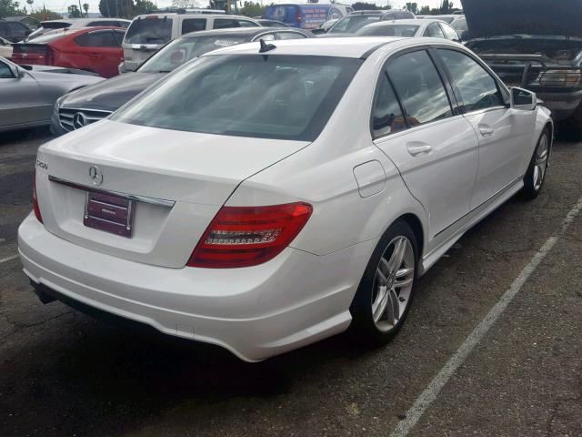 WDDGF4HB7EA932018 - 2014 MERCEDES-BENZ C 250 WHITE photo 4