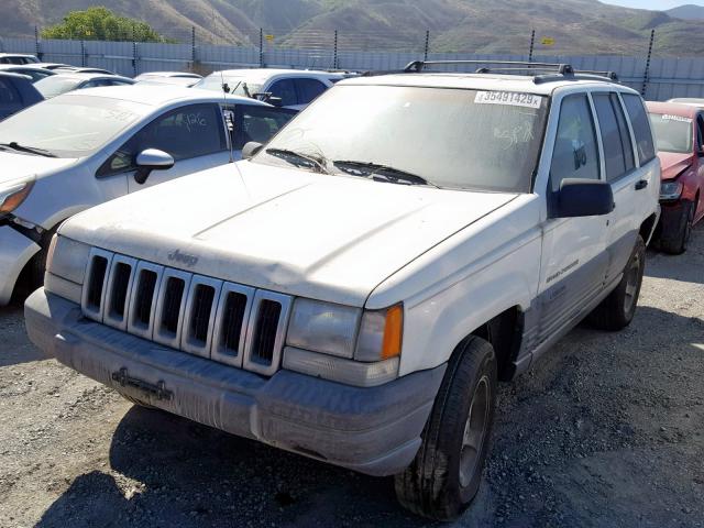 1J4FX58S4VC680137 - 1997 JEEP GRAND CHER WHITE photo 2