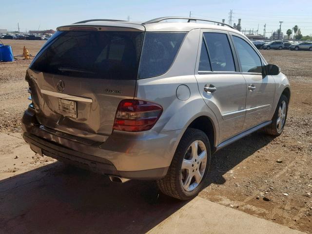 4JGBB86E38A368209 - 2008 MERCEDES-BENZ ML 350 GRAY photo 4