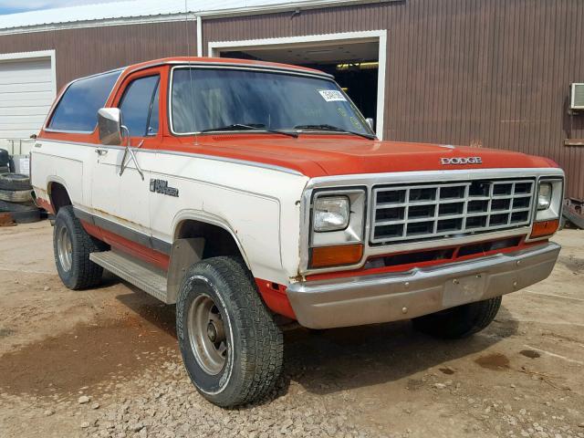 1B4GW12T9FS511758 - 1985 DODGE RAMCHARGER RED photo 1