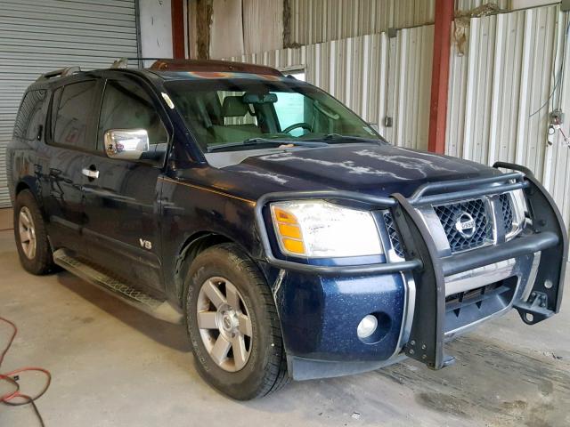 5N1AA08A96N710391 - 2006 NISSAN ARMADA SE BLUE photo 1