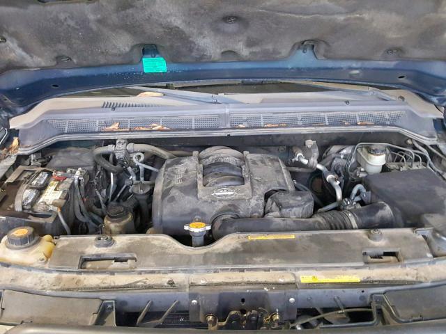 5N1AA08A96N710391 - 2006 NISSAN ARMADA SE BLUE photo 7