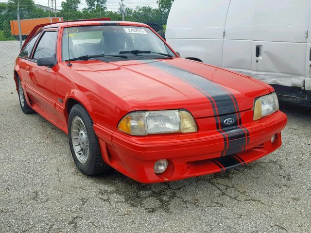 1FABP42E4JF244453 - 1988 FORD MUSTANG GT RED photo 1