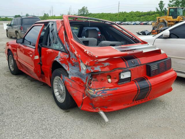 1FABP42E4JF244453 - 1988 FORD MUSTANG GT RED photo 3