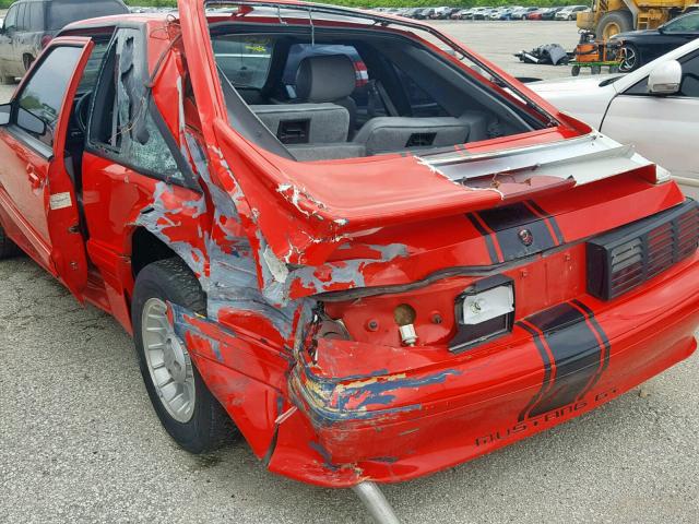 1FABP42E4JF244453 - 1988 FORD MUSTANG GT RED photo 9