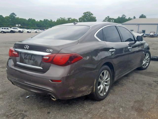 JN1BY1AP6HM741294 - 2017 INFINITI Q70 3.7 BROWN photo 4