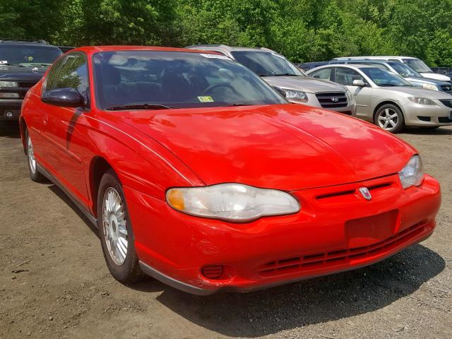 2G1WW12E919335491 - 2001 CHEVROLET MONTE CARL 红色 照片 1