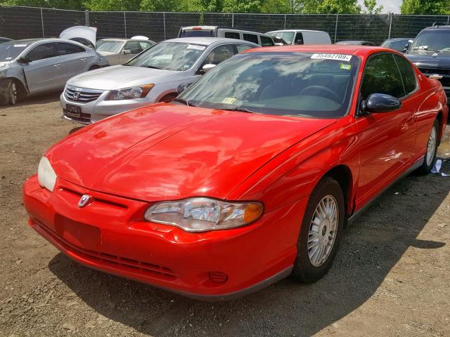 2G1WW12E919335491 - 2001 CHEVROLET MONTE CARL 红色 照片 2