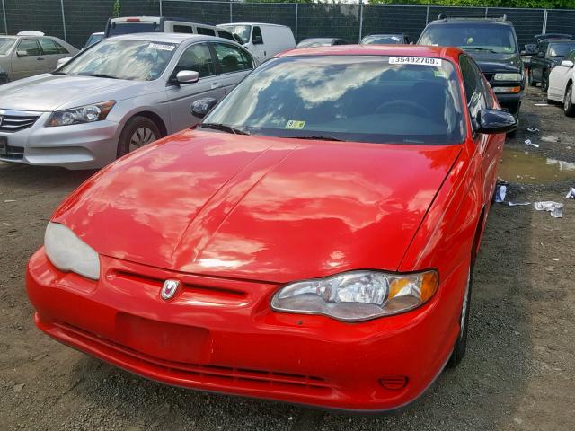 2G1WW12E919335491 - 2001 CHEVROLET MONTE CARL 红色 照片 9