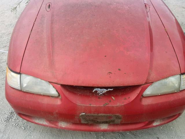 1FALP45T9RF161336 - 1994 FORD MUSTANG GT RED photo 7