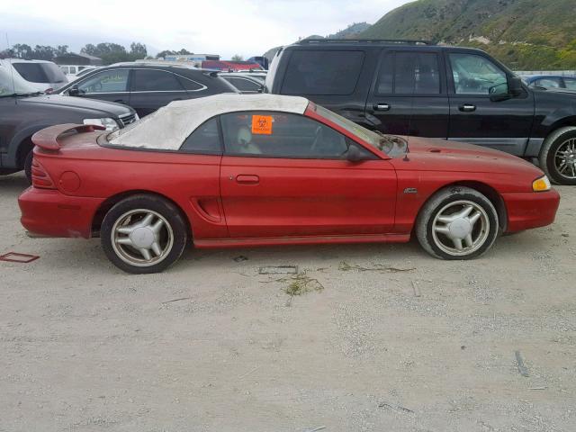 1FALP45T9RF161336 - 1994 FORD MUSTANG GT RED photo 9