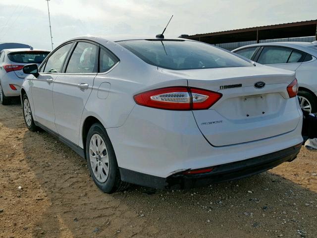 1FA6P0G7XE5371269 - 2014 FORD FUSION S WHITE photo 3