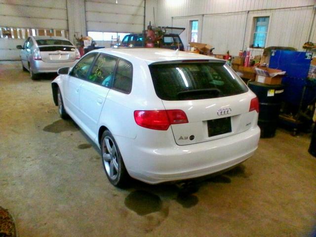 WAUHE78P88A181401 - 2008 AUDI A3 2.0 WHITE photo 3