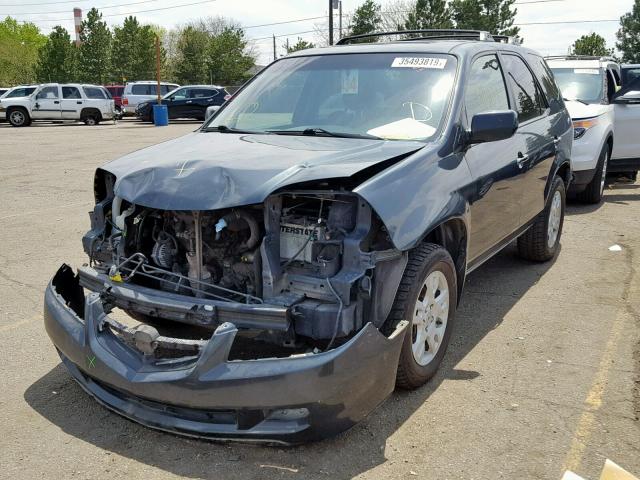 2HNYD18726H524344 - 2006 ACURA MDX TOURIN BLUE photo 2