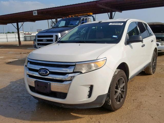 2FMDK3GCXCBA19201 - 2012 FORD EDGE SE WHITE photo 2