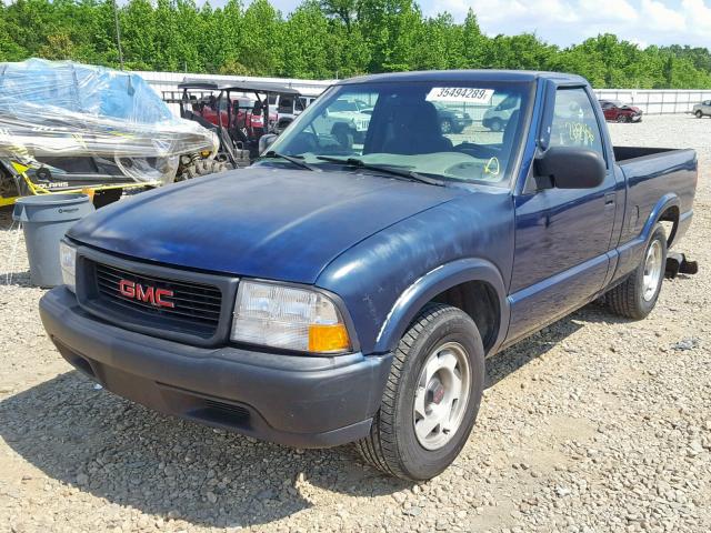 1GTCS145X1K164705 - 2001 GMC SONOMA BLUE photo 2