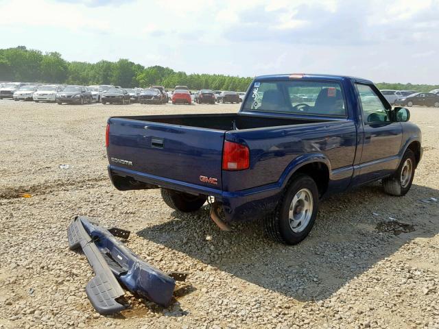 1GTCS145X1K164705 - 2001 GMC SONOMA BLUE photo 4