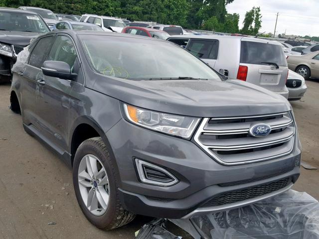 2FMPK4J9XJBB84727 - 2018 FORD EDGE SEL GRAY photo 1