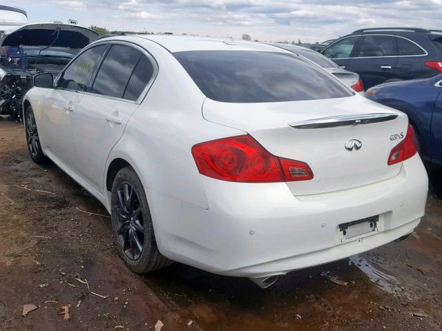 JN1CV6ARXCM677832 - 2012 INFINITI G37 WHITE photo 3