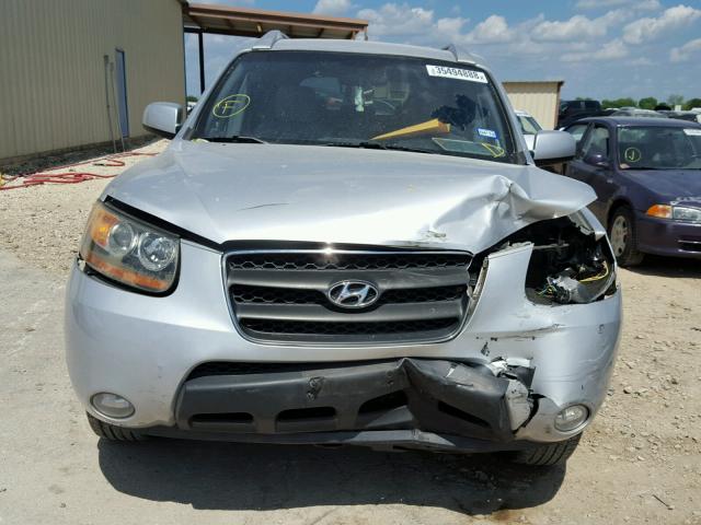 5NMSH13E18H131531 - 2008 HYUNDAI SANTA FE S SILVER photo 9