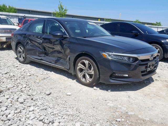 1HGCV1F68JA150659 - 2018 HONDA ACCORD EXL BLACK photo 1