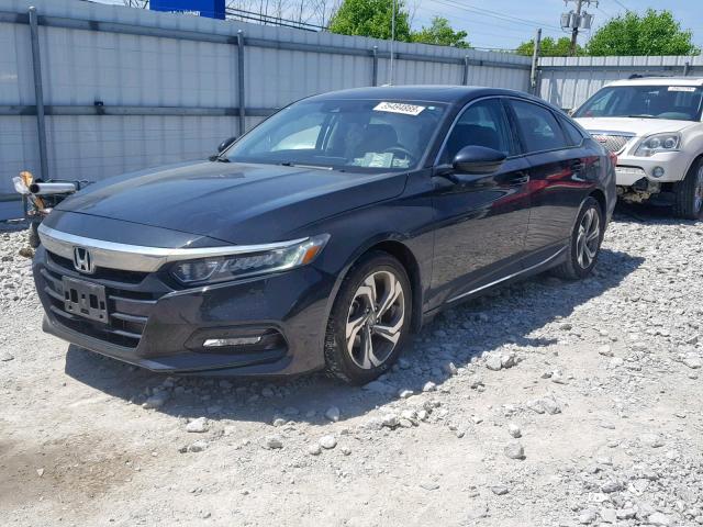 1HGCV1F68JA150659 - 2018 HONDA ACCORD EXL BLACK photo 2