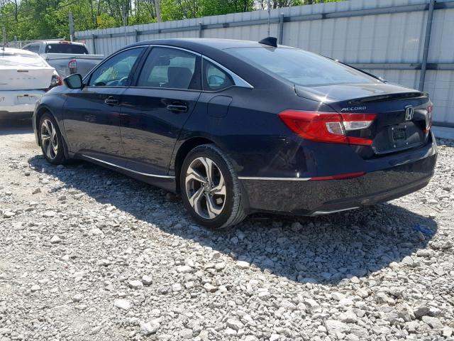 1HGCV1F68JA150659 - 2018 HONDA ACCORD EXL BLACK photo 3